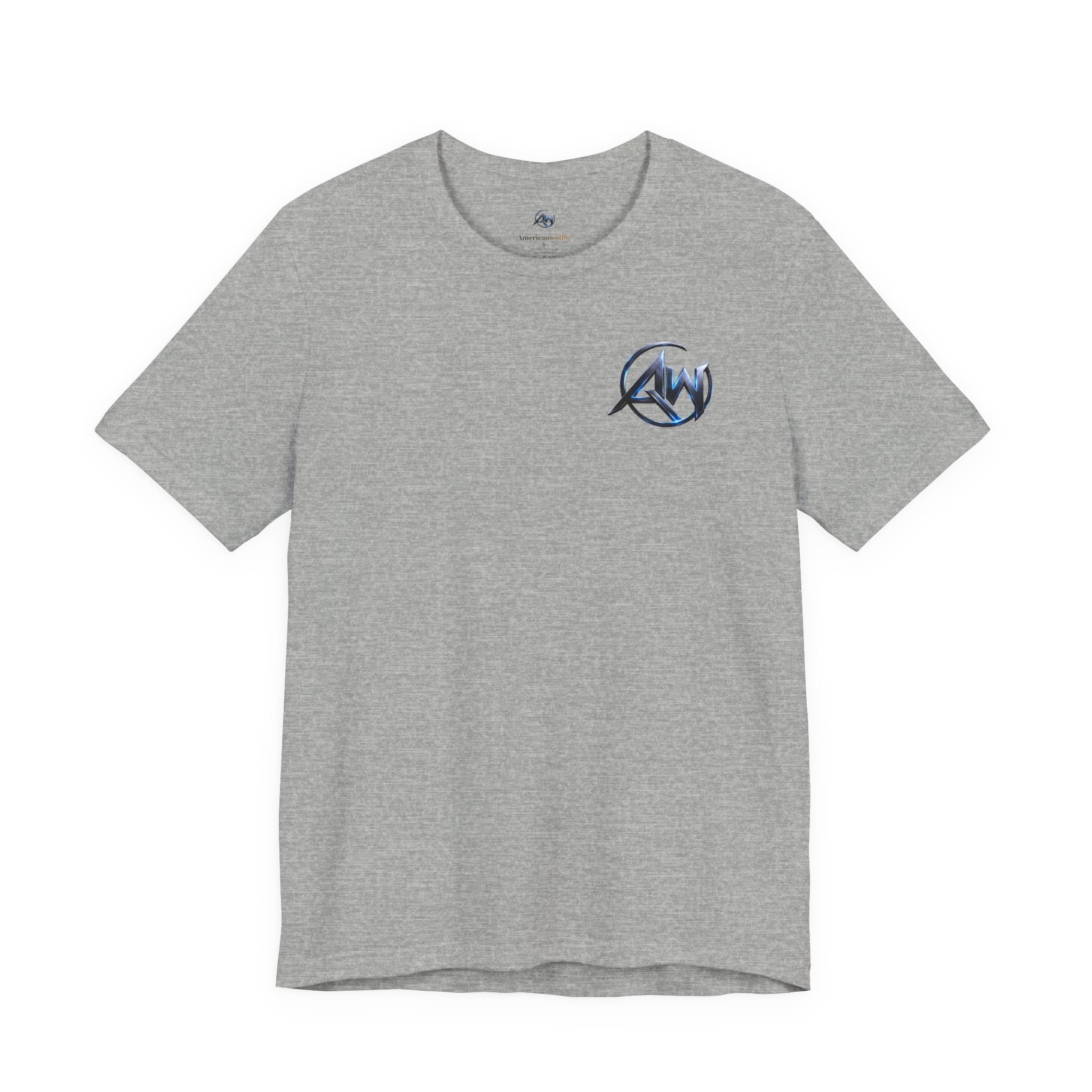 Authentic Cyber Crest Emblem AW Logo Americanwolf Brand Signature Series Soft T-Shirt