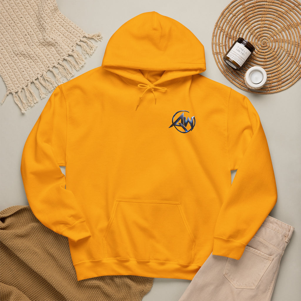 Hyena Baseball Graphic Sports Hoodie  "Leave Your Mark" Cyber Crest AW Signature Emblem Logo Pullover Drawstring Sweater