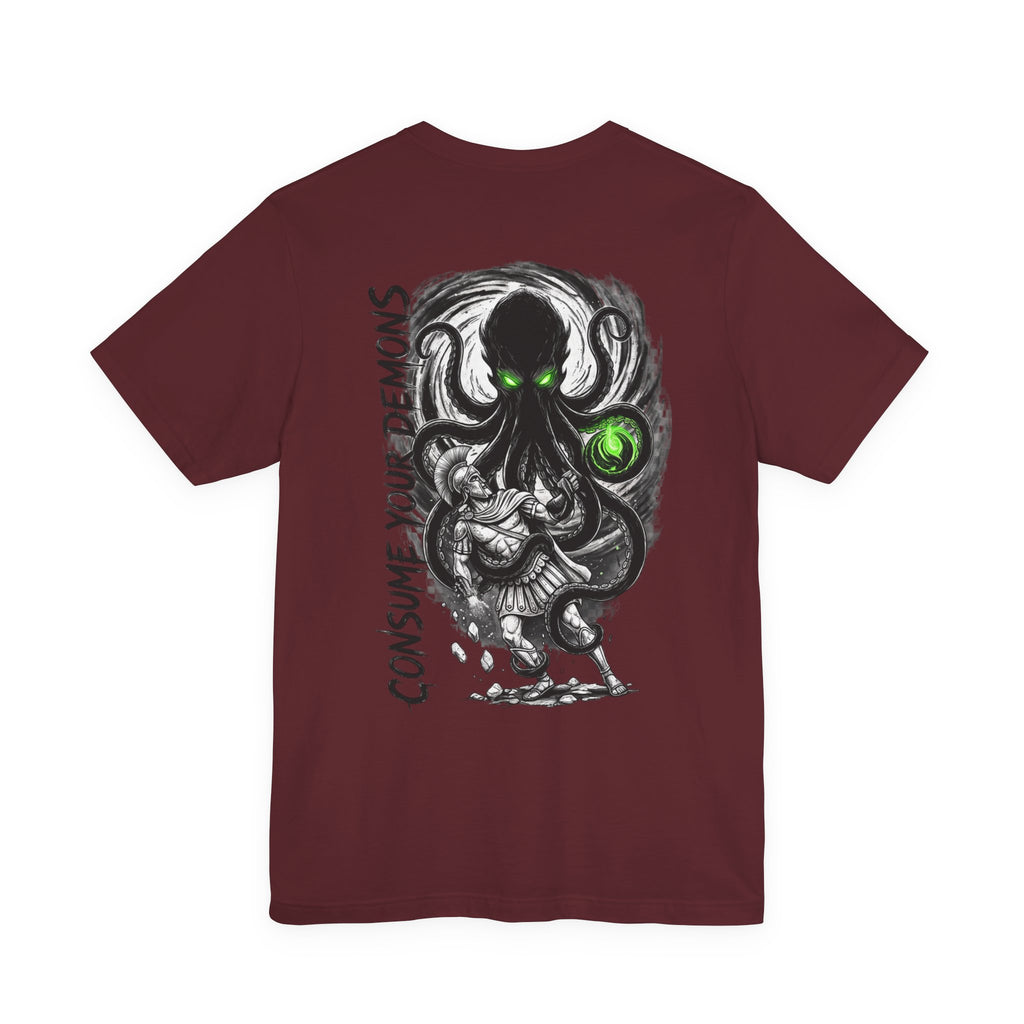 Kraken Octopus "Consume Your Demons" Graphic T-Shirt