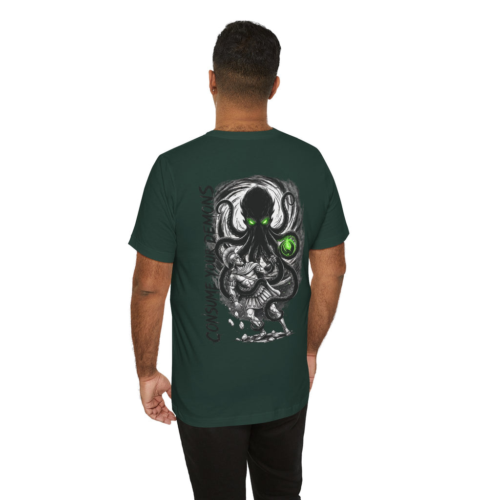 Kraken Octopus "Consume Your Demons" Graphic T-Shirt