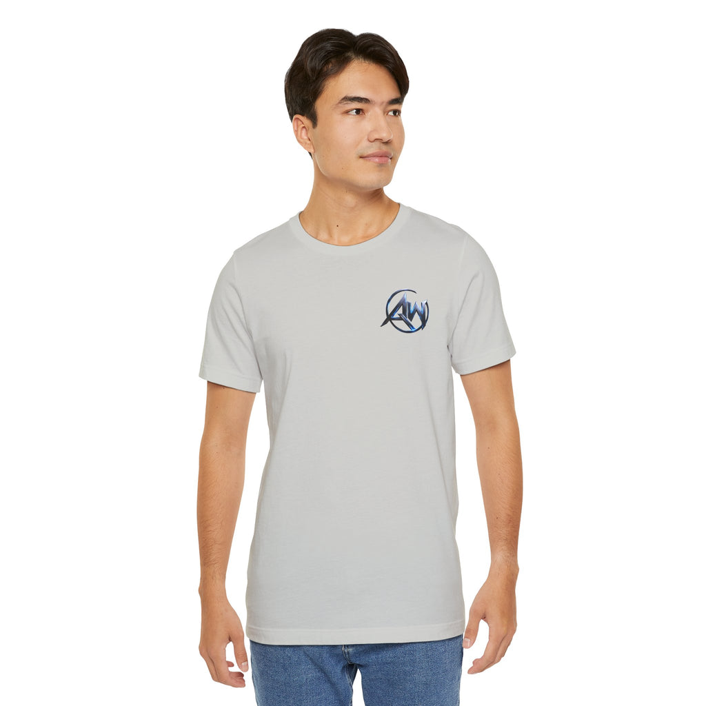 Authentic Cyber Crest Emblem AW Logo Americanwolf Brand Signature Series Soft T-Shirt