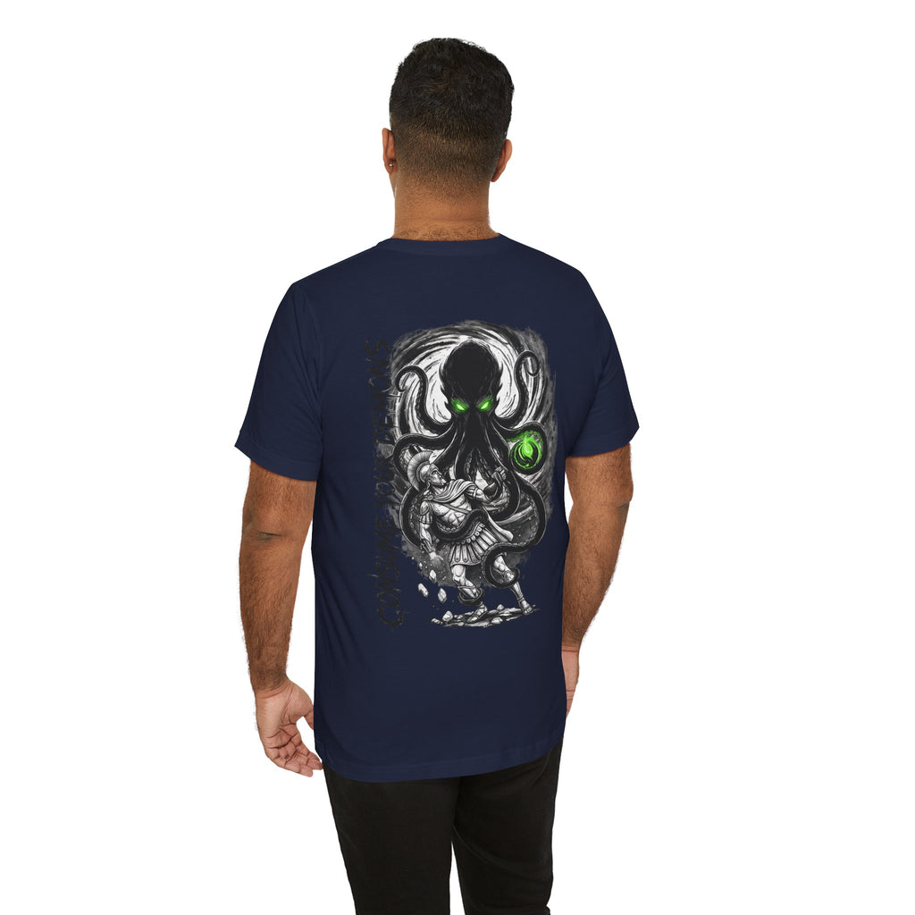 Kraken Octopus "Consume Your Demons" Graphic T-Shirt