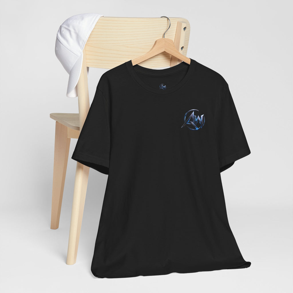 Authentic Cyber Crest Emblem AW Logo Americanwolf Brand Signature Series Soft T-Shirt
