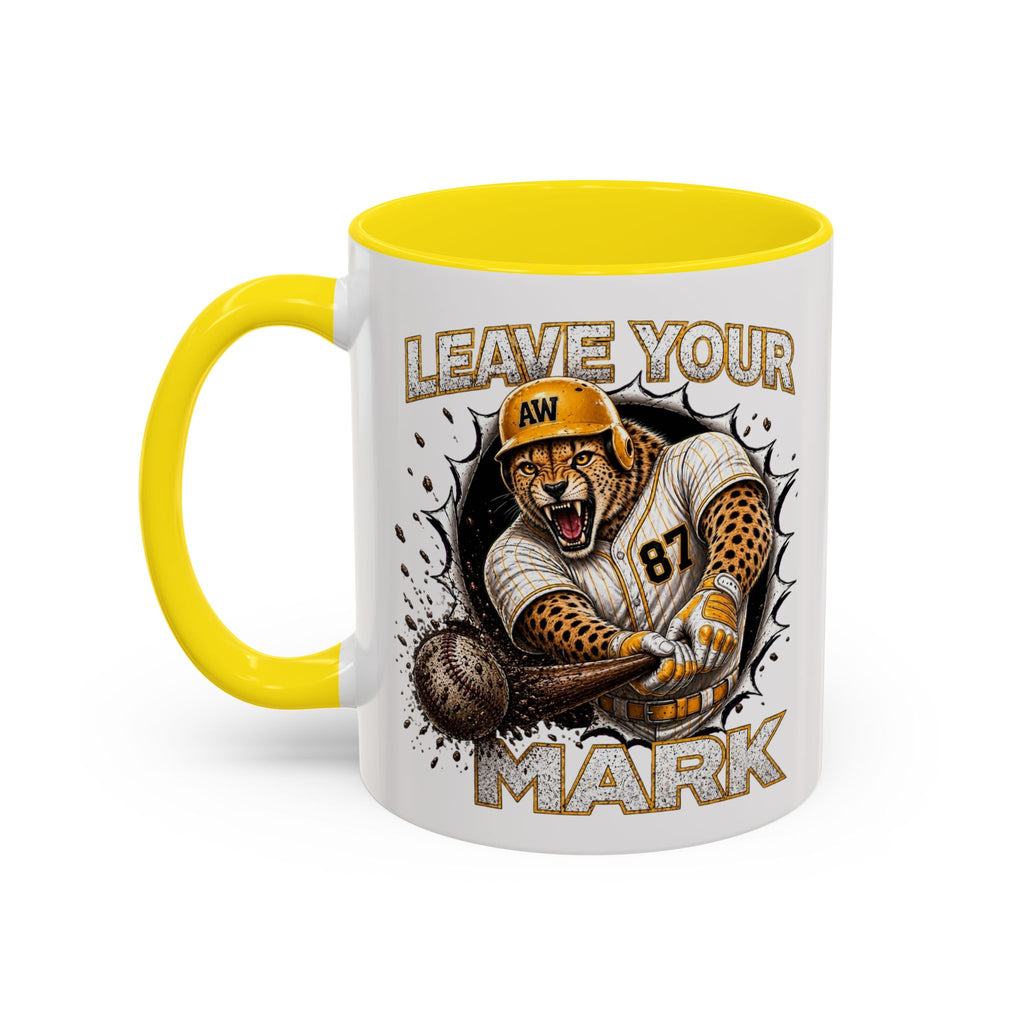 Hyena Baseball Leave Your Mark Baseball Sports Ceramic Accent Coffee Mug
