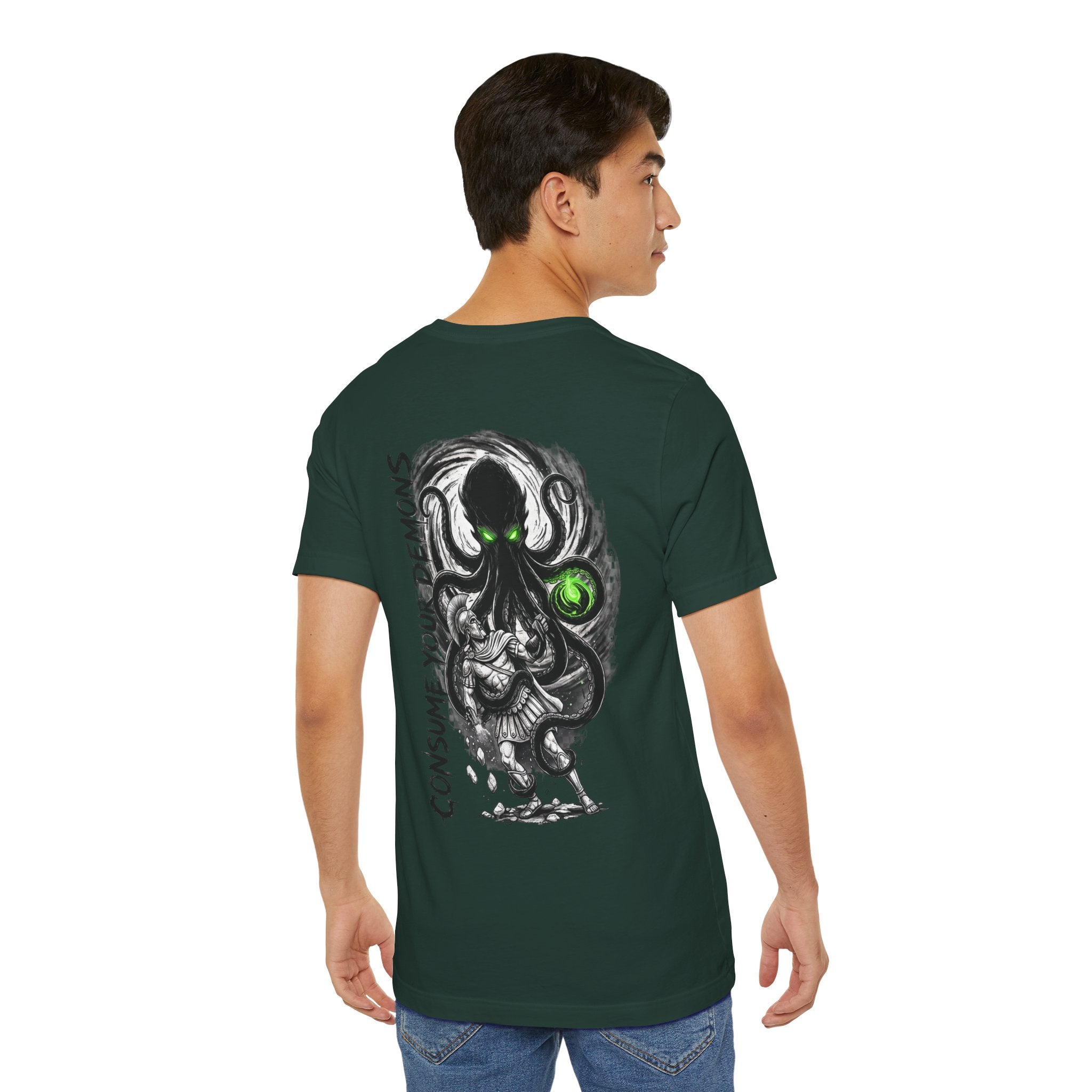Kraken Octopus "Consume Your Demons" Graphic T-Shirt