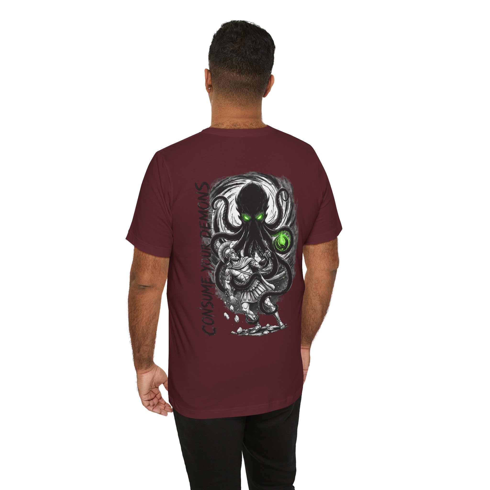 Kraken Octopus "Consume Your Demons" Graphic T-Shirt