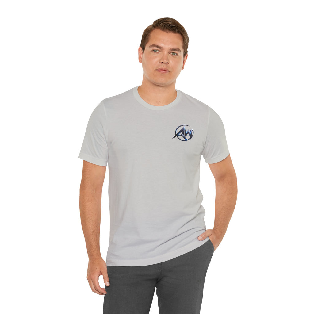 Authentic Cyber Crest Emblem AW Logo Americanwolf Brand Signature Series Soft T-Shirt