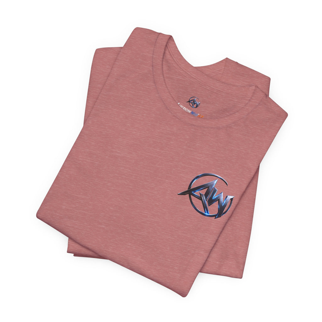 Authentic Cyber Crest Emblem AW Logo Americanwolf Brand Signature Series Soft T-Shirt