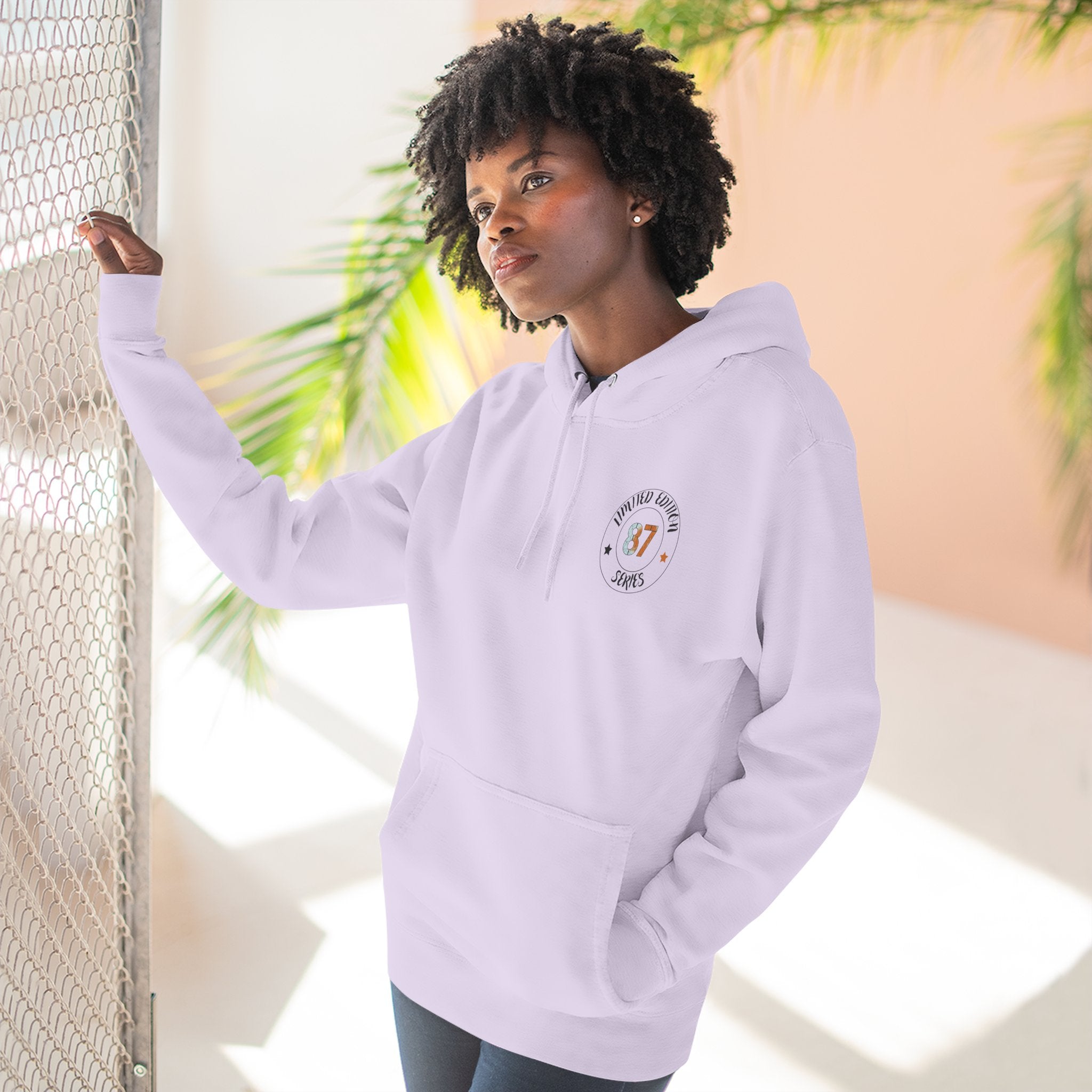 Black Graphic Wolf Hoodie "Leave Your Mark" 87 Series Limited Edition