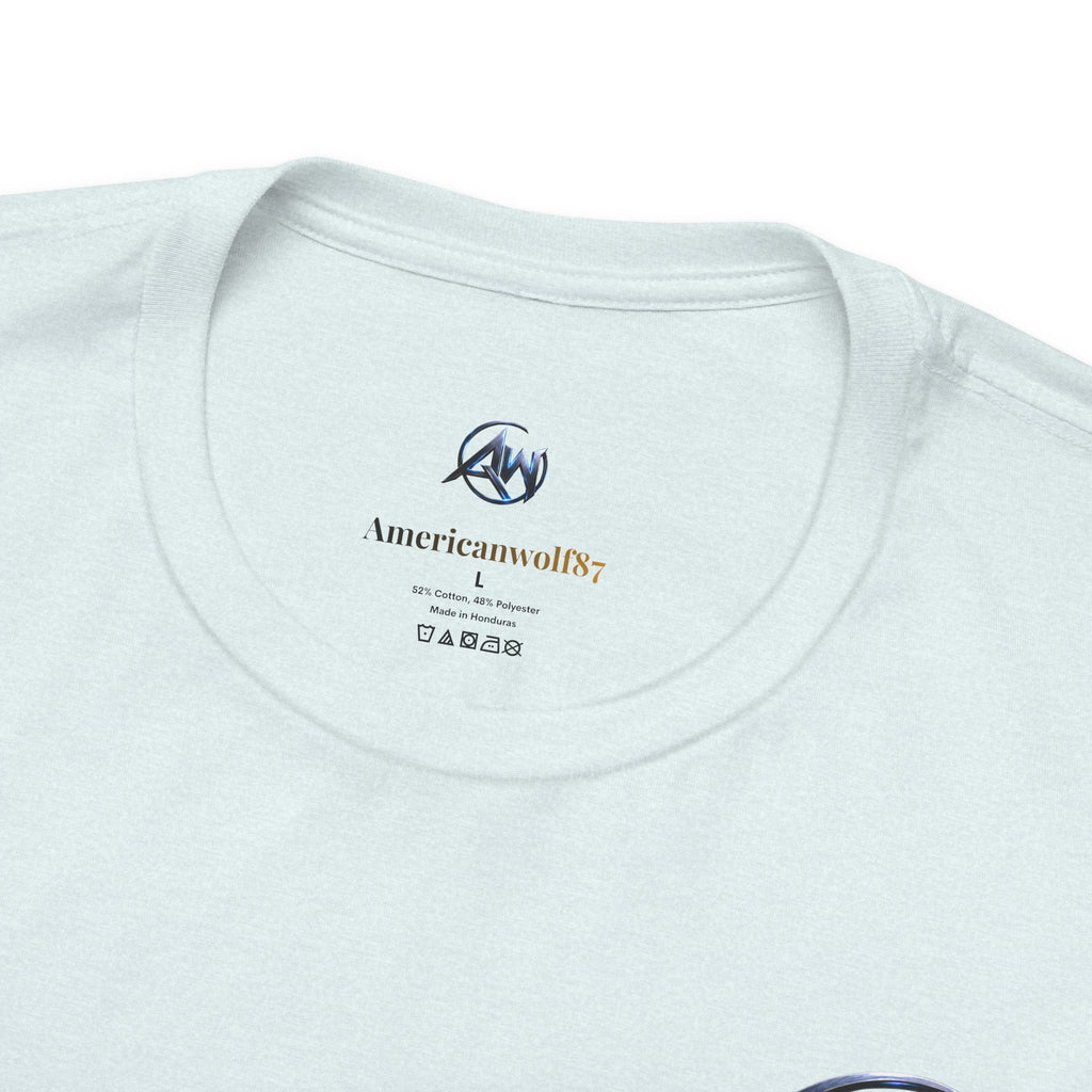 Authentic Cyber Crest Emblem AW Logo Americanwolf Brand Signature Series Soft T-Shirt