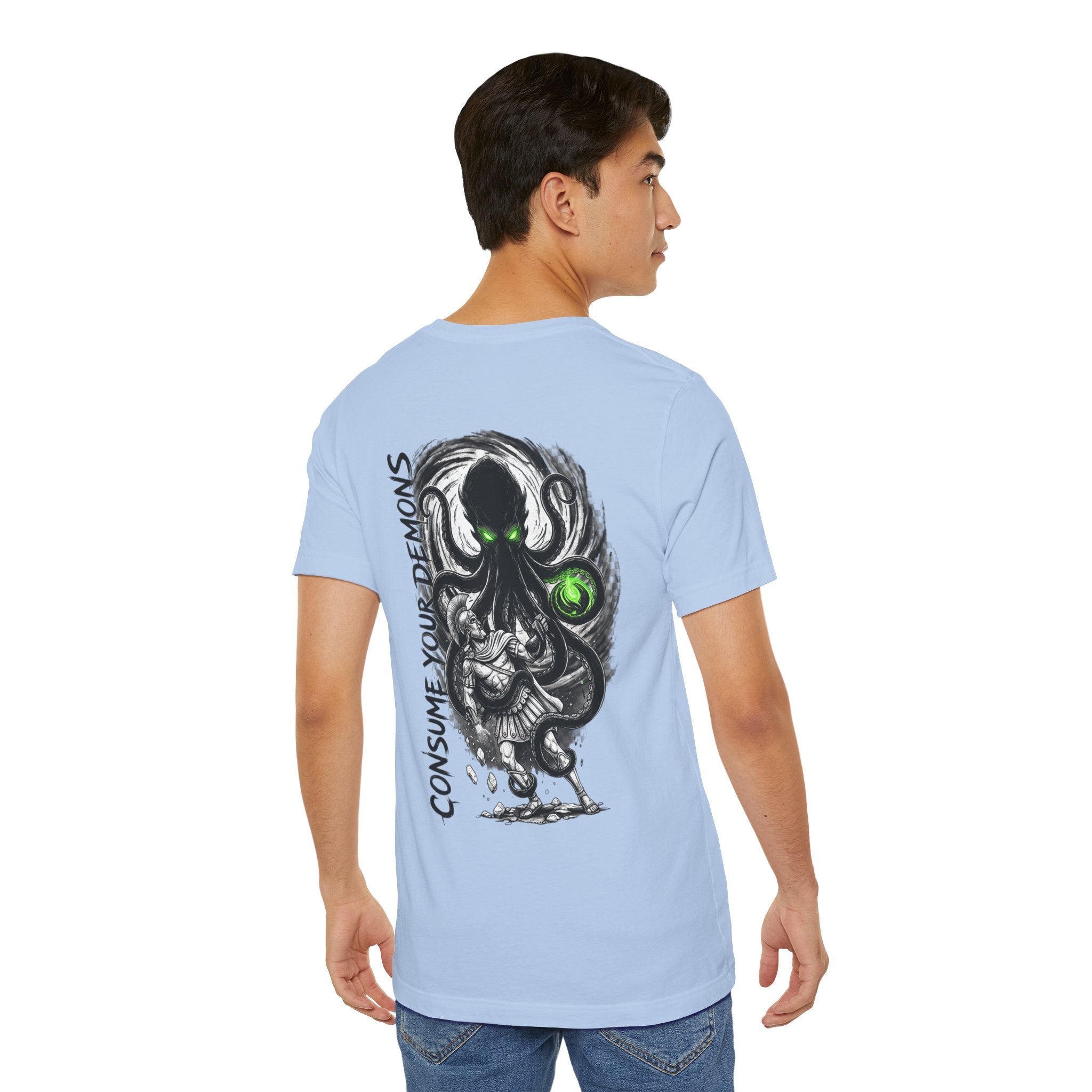 Kraken Octopus "Consume Your Demons" Graphic T-Shirt