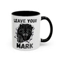 Wild Black Wolf "Leave Your Mark" Fierce Animal Accent Coffee Mug