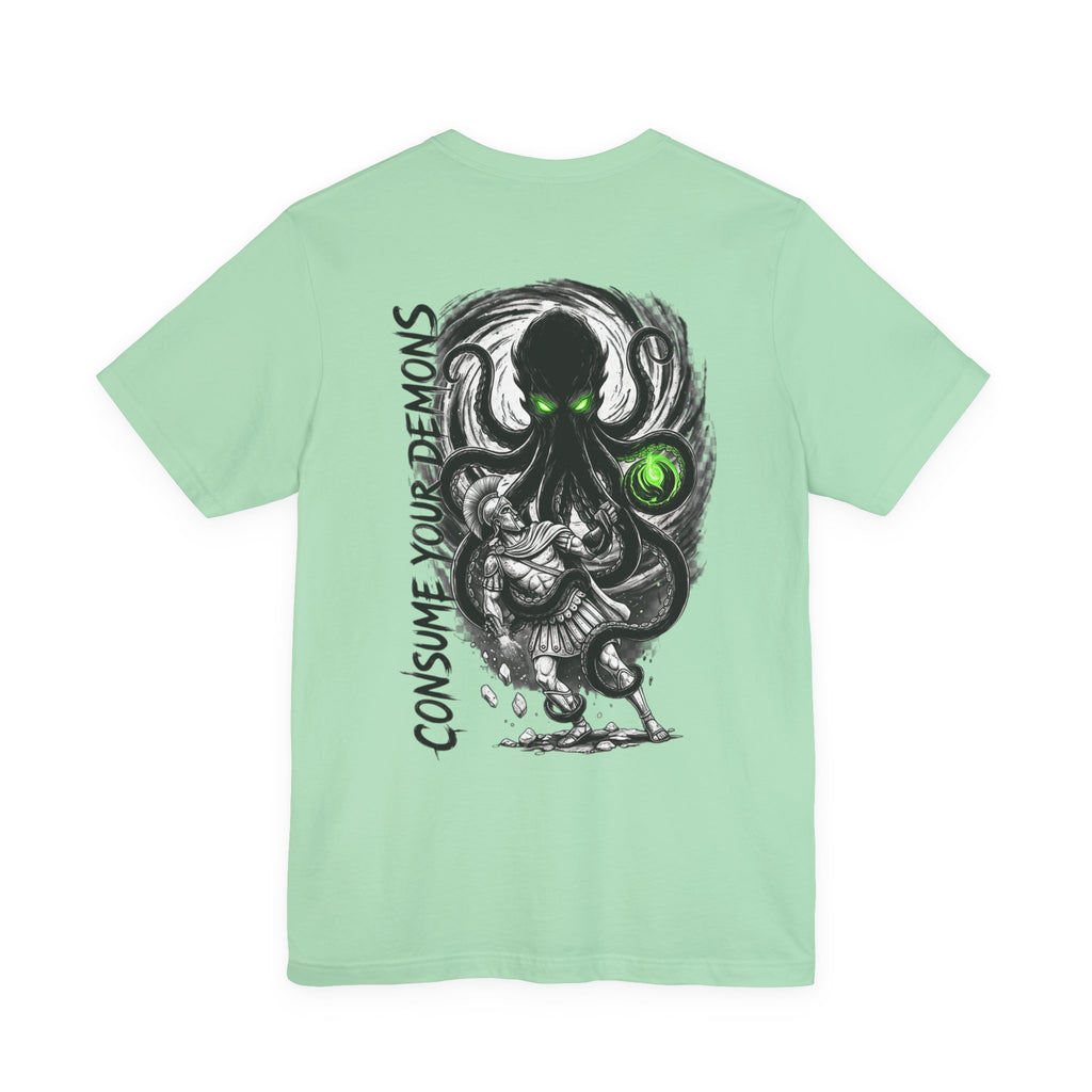 Kraken Octopus "Consume Your Demons" Graphic T-Shirt