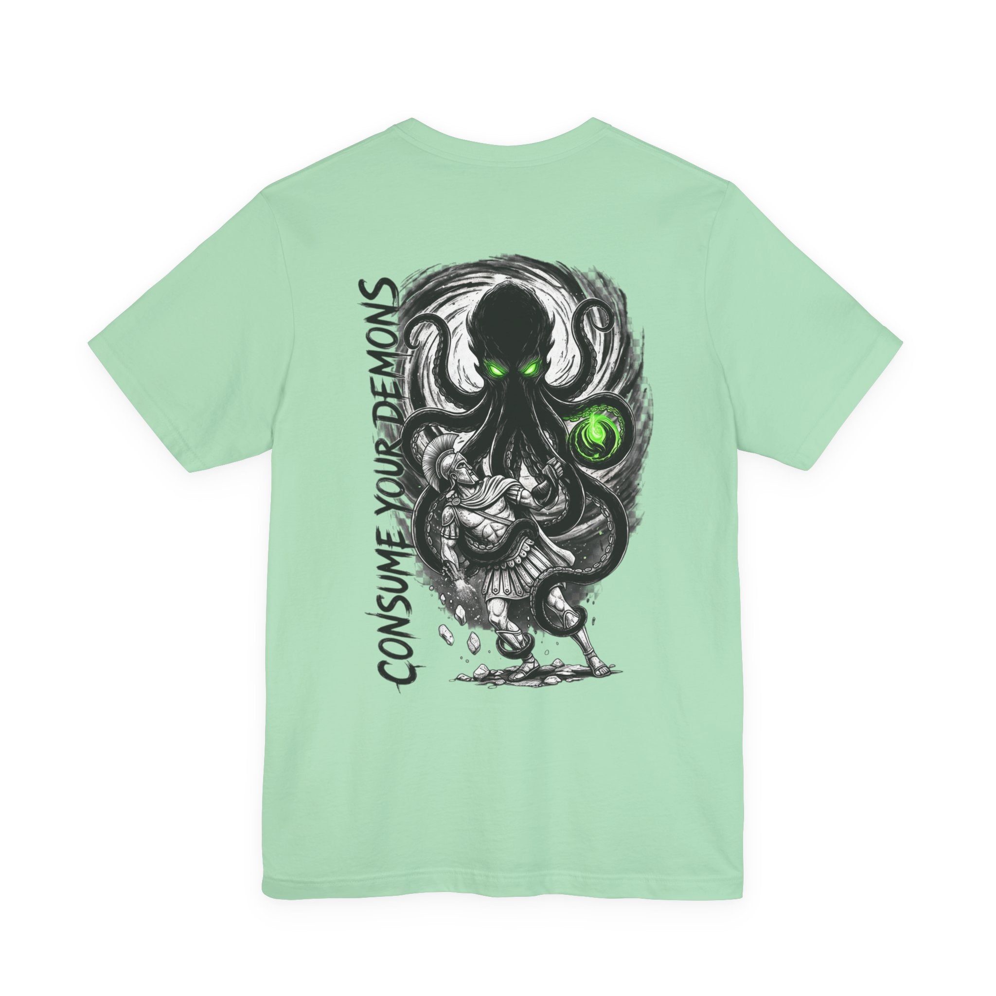 Kraken Octopus "Consume Your Demons" Graphic T-Shirt