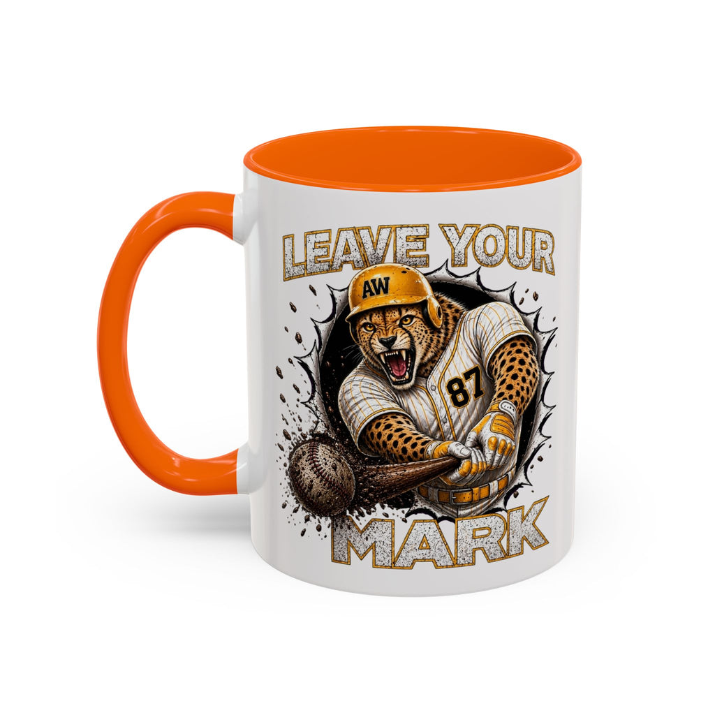 Hyena Baseball Leave Your Mark Baseball Sports Ceramic Accent Coffee Mug