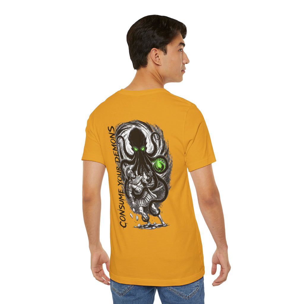 Kraken Octopus "Consume Your Demons" Graphic T-Shirt