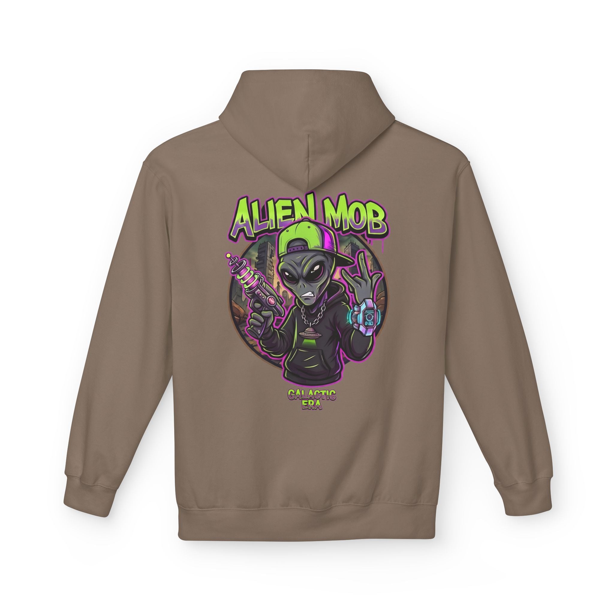 Alien Mob Galactic Era Graphic Alien Hip Hop Pullover Hoodie