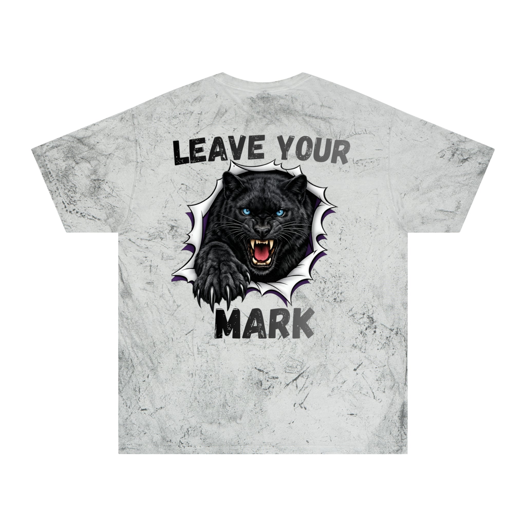 Black Panther Fierce Animal Vintage Grunge Tee Leave Your Mark Color Blast T-shirt