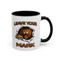 Wild Lion Leave Your Mark Fierce Animal Ceramic Accent Coffee Mug
