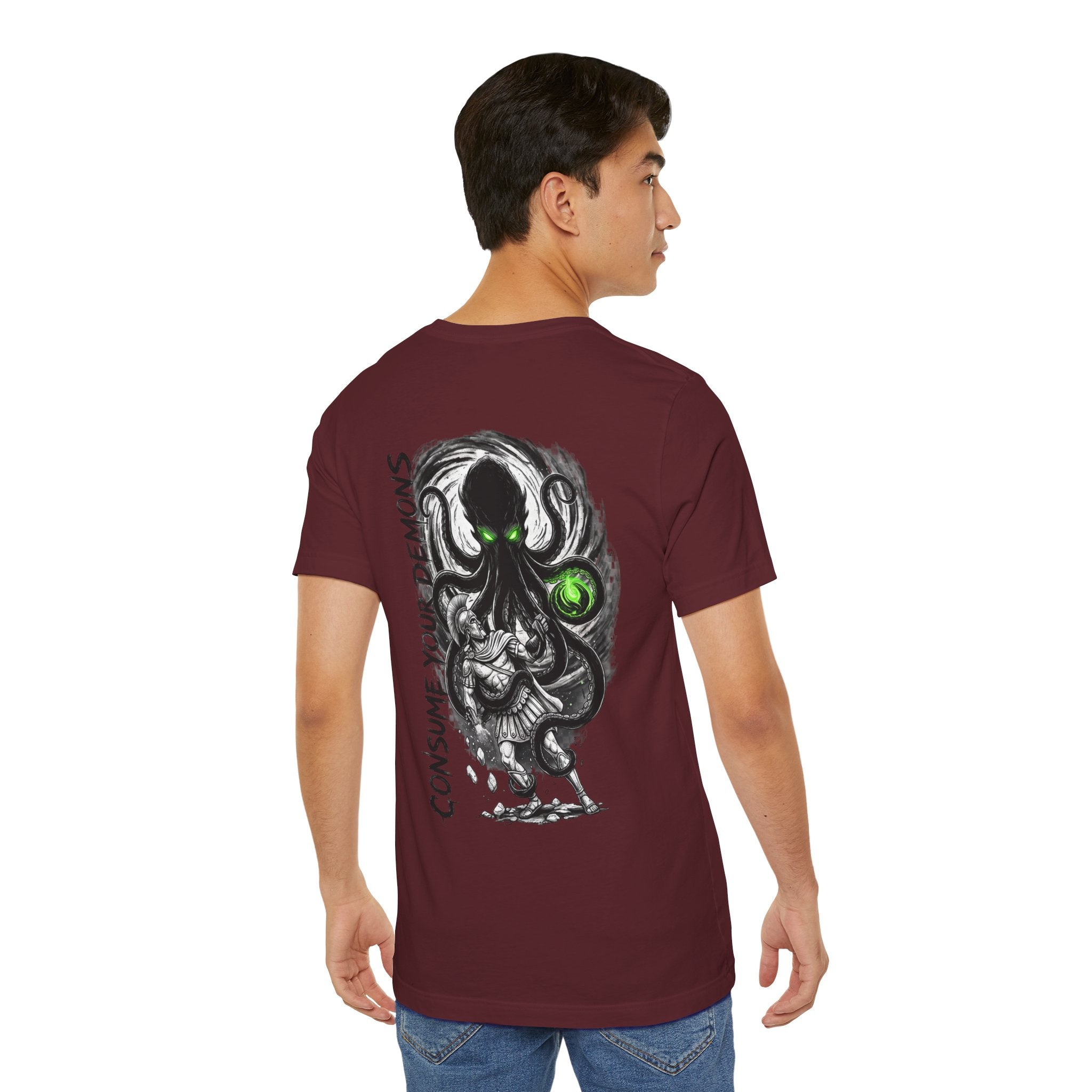 Kraken Octopus "Consume Your Demons" Graphic T-Shirt