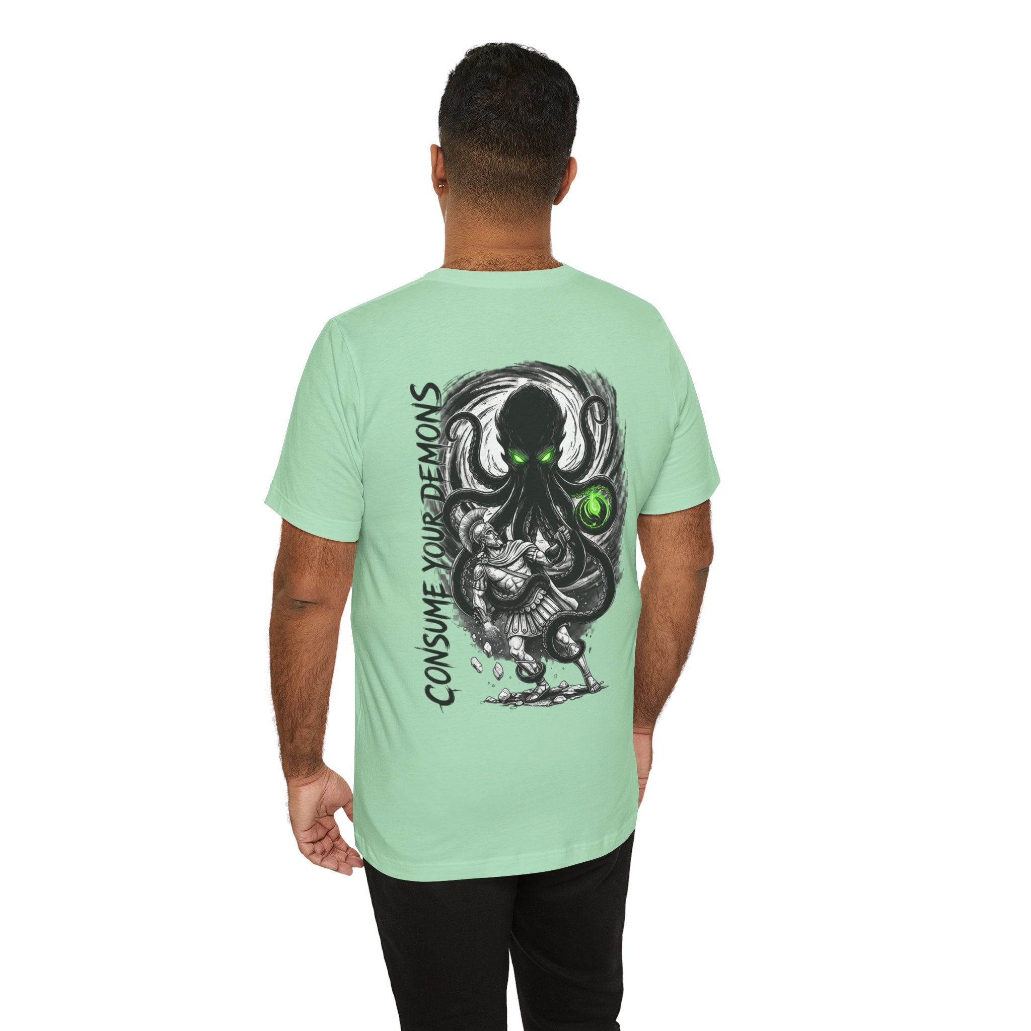 Kraken Octopus "Consume Your Demons" Graphic T-Shirt