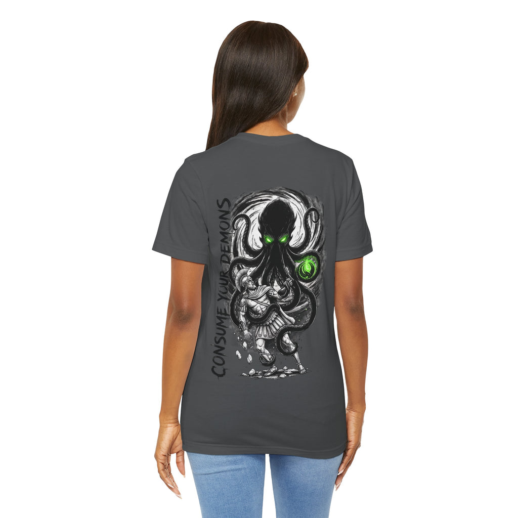 Kraken Octopus "Consume Your Demons" Graphic T-Shirt