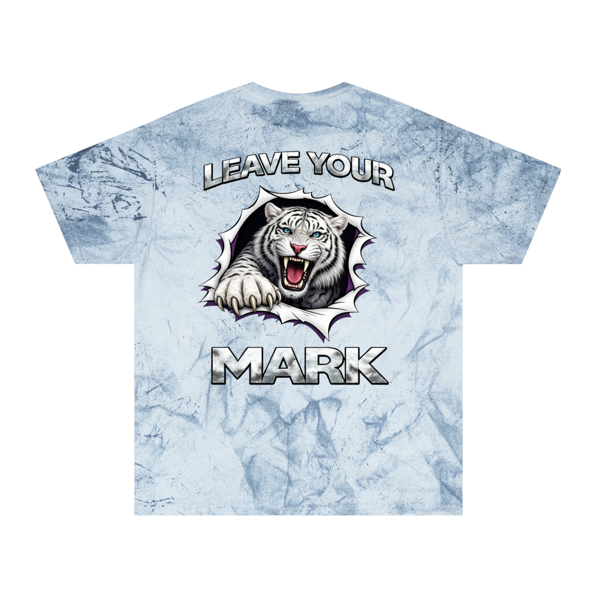 White Tiger 'Leave Your Mark' Tie-Dye Color Blast T-Shirts