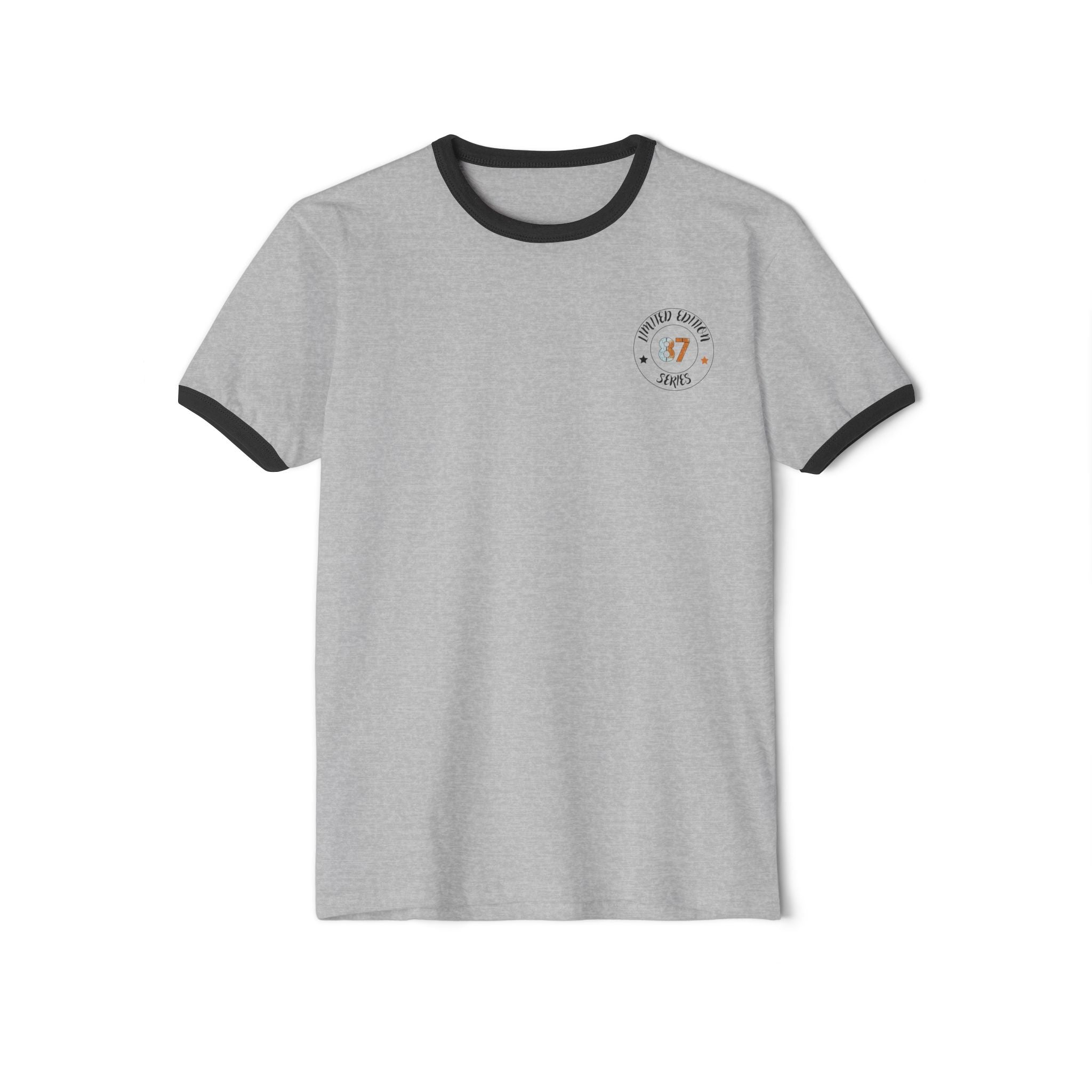 Black Graphic Wolf Ringer T-Shirt "Leave Your Mark" 87 Series Limited Edition