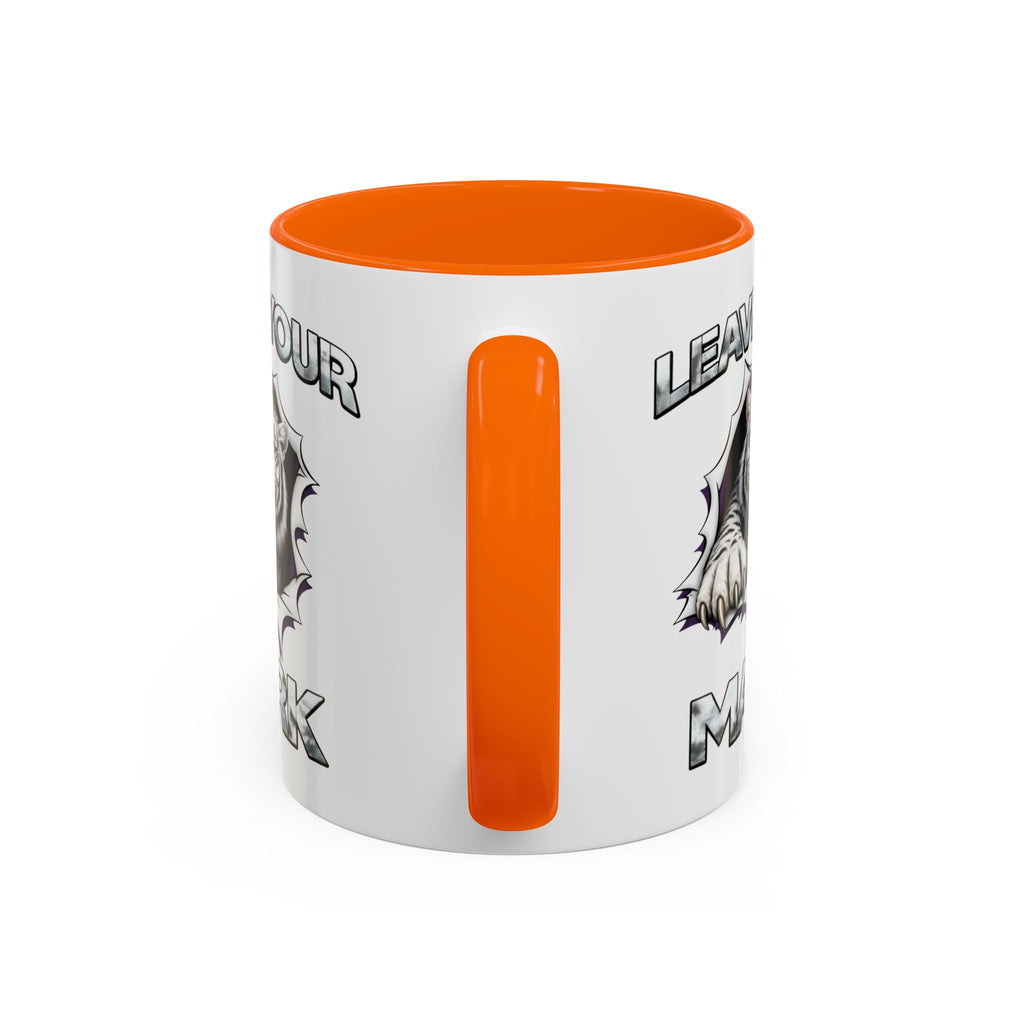 Wild White Tiger "Leave Your Mark" Fierce Animal Accent Coffee Mug