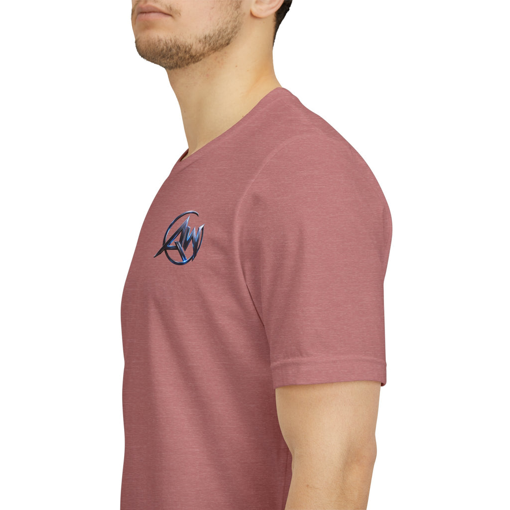 Authentic Cyber Crest Emblem AW Logo Americanwolf Brand Signature Series Soft T-Shirt
