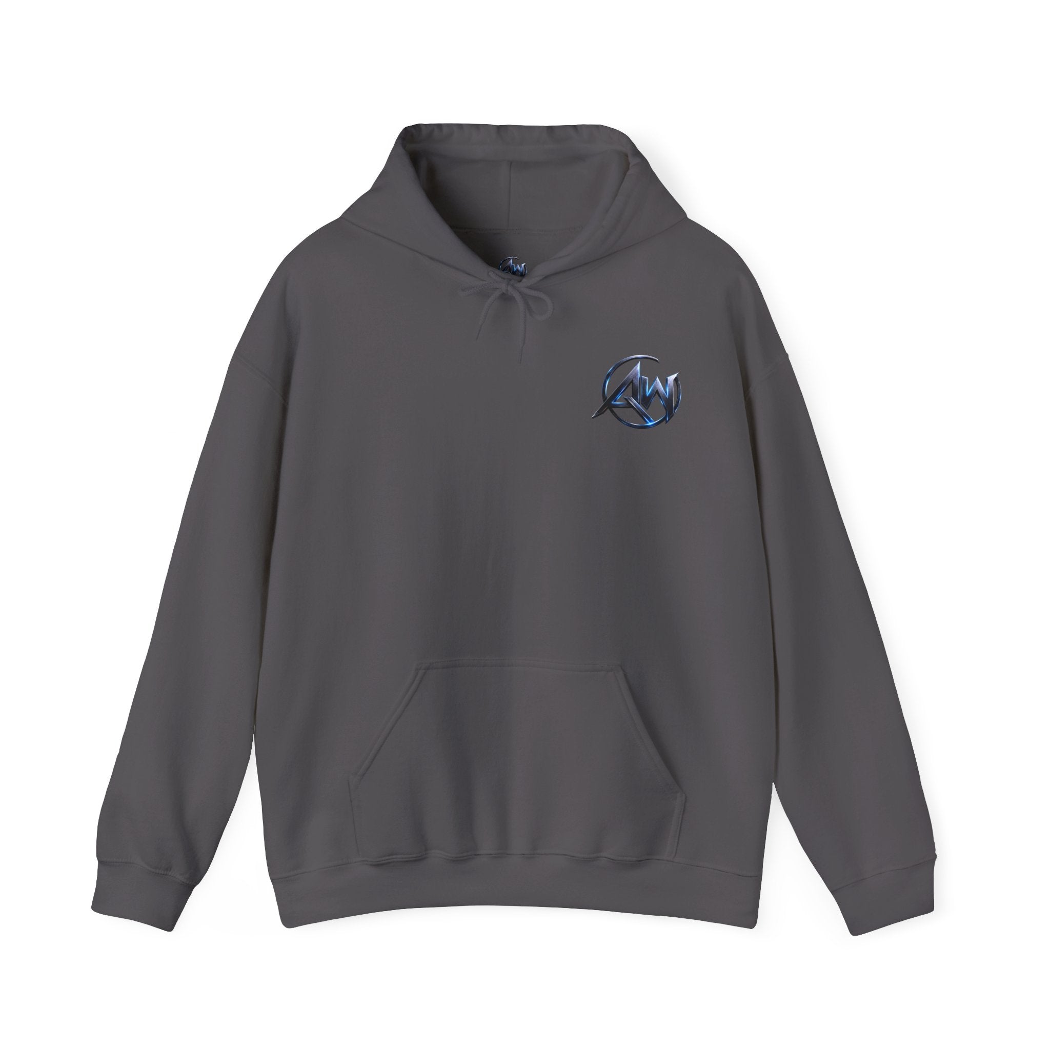 Black Wolf Hoodie "Leave Your Mark" Cyber Crest AW Signature Emblem Pullover drawstring Sweater