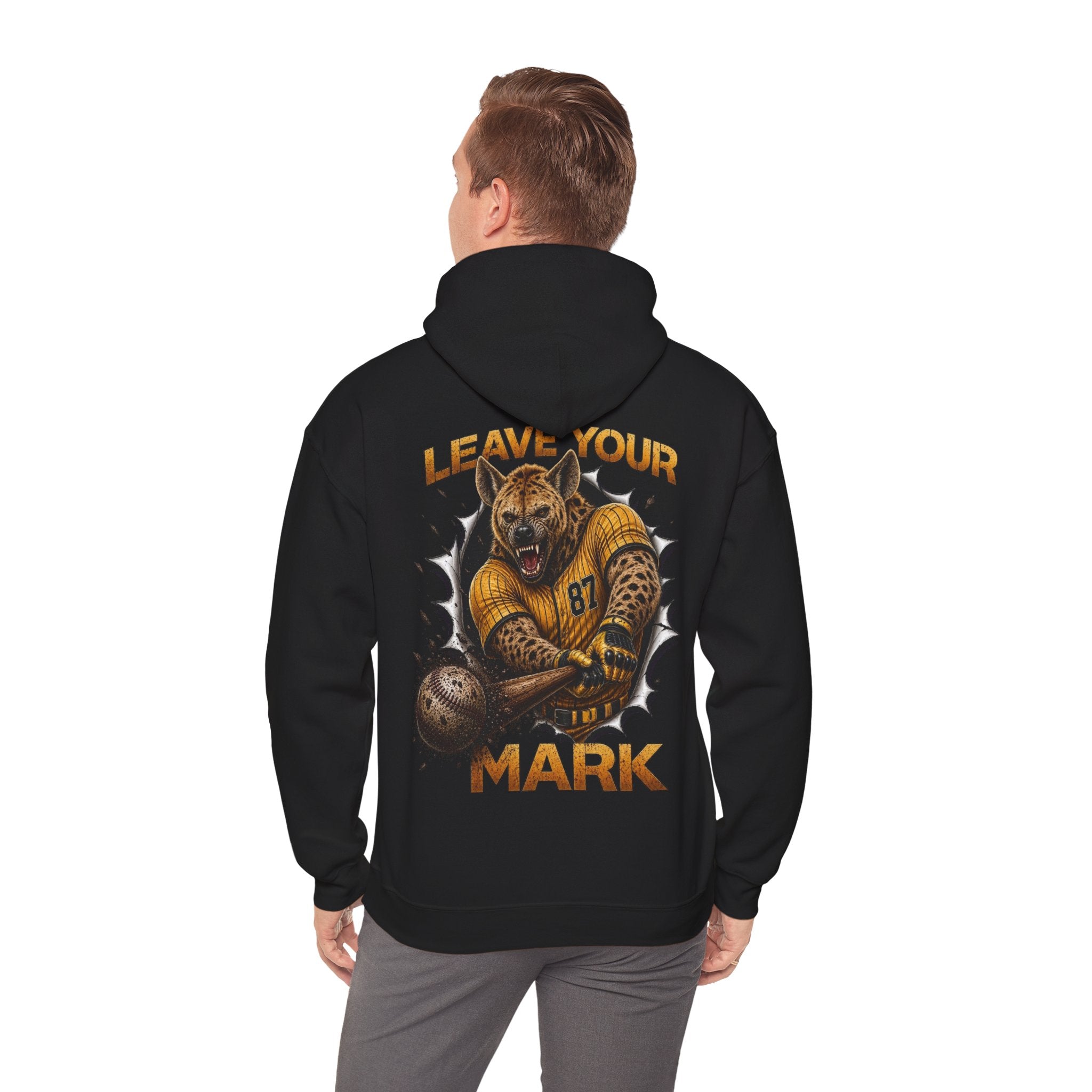 Hyena Graphic Baseball Hoodie "Leave Your Mark" 87 Series Limited Edition