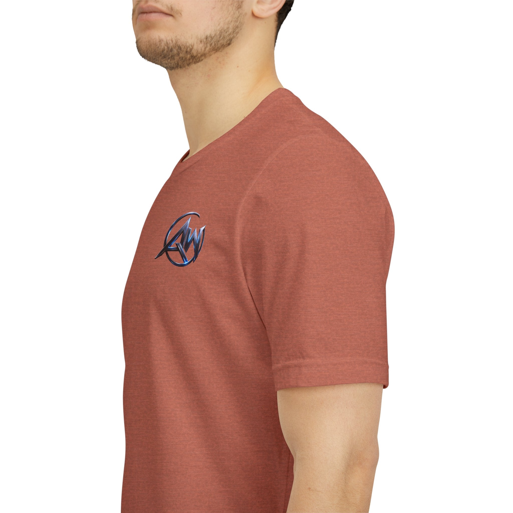Authentic Cyber Crest Emblem AW Logo Americanwolf Brand Signature Series Soft T-Shirt