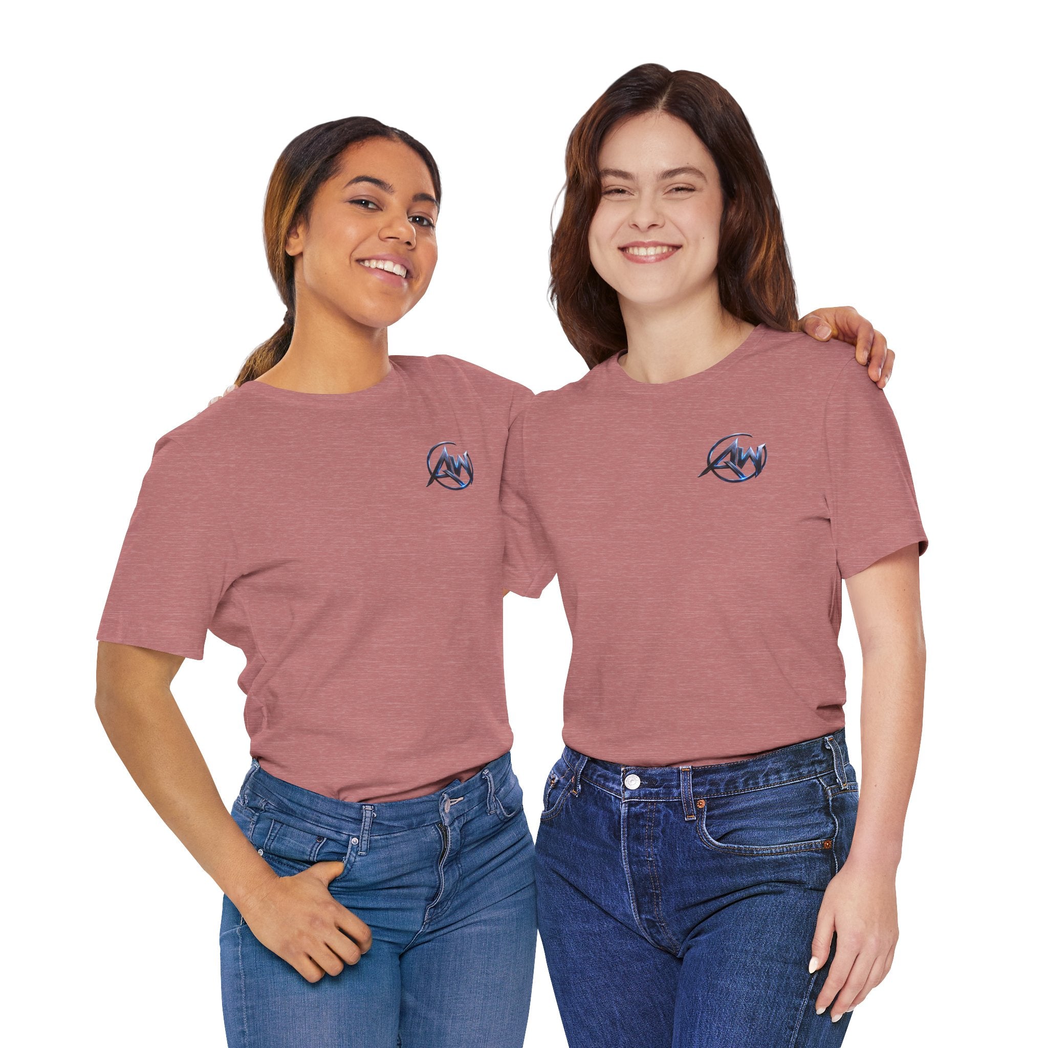 Authentic Cyber Crest Emblem AW Logo Americanwolf Brand Signature Series Soft T-Shirt