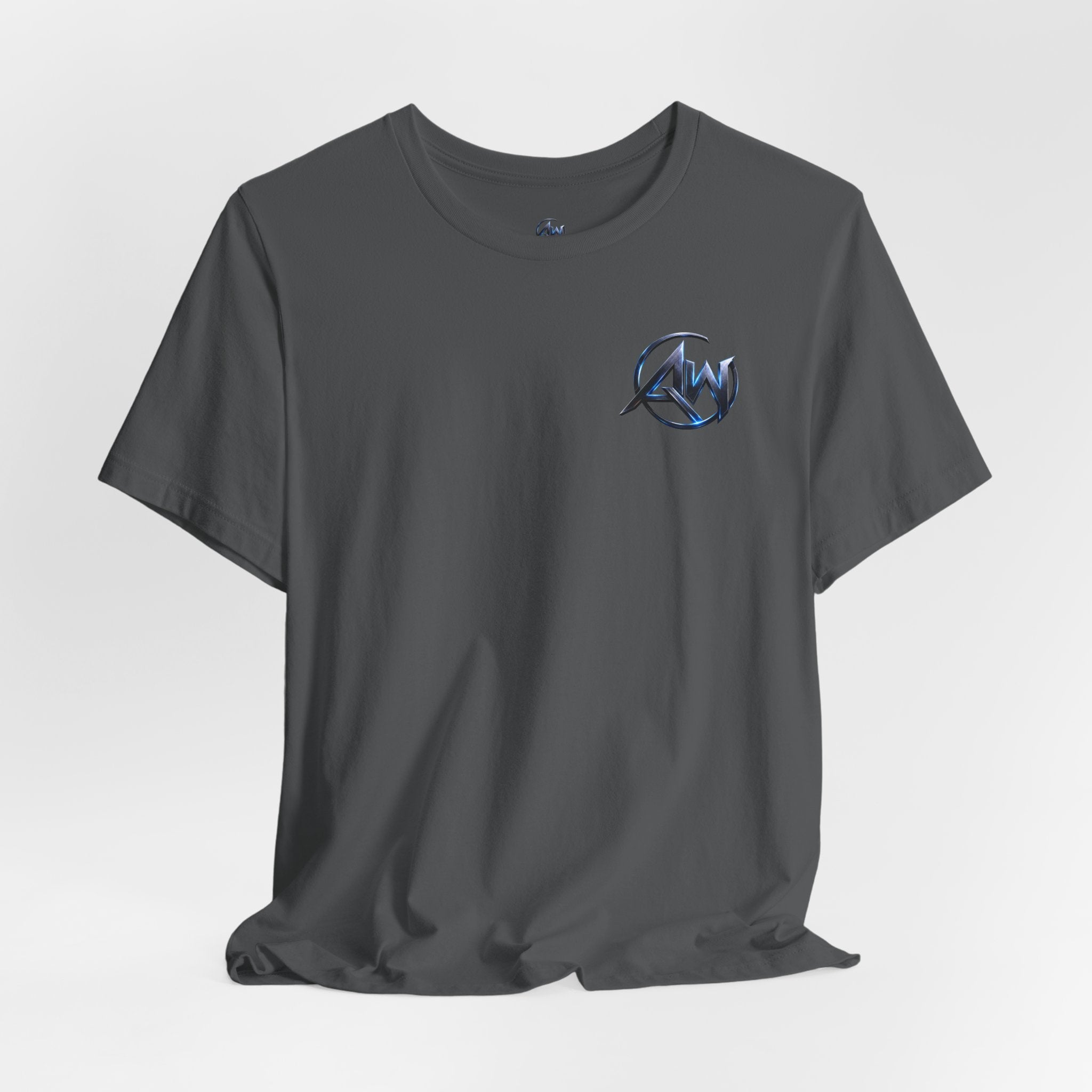 Authentic Cyber Crest Emblem AW Logo Americanwolf Brand Signature Series Soft T-Shirt