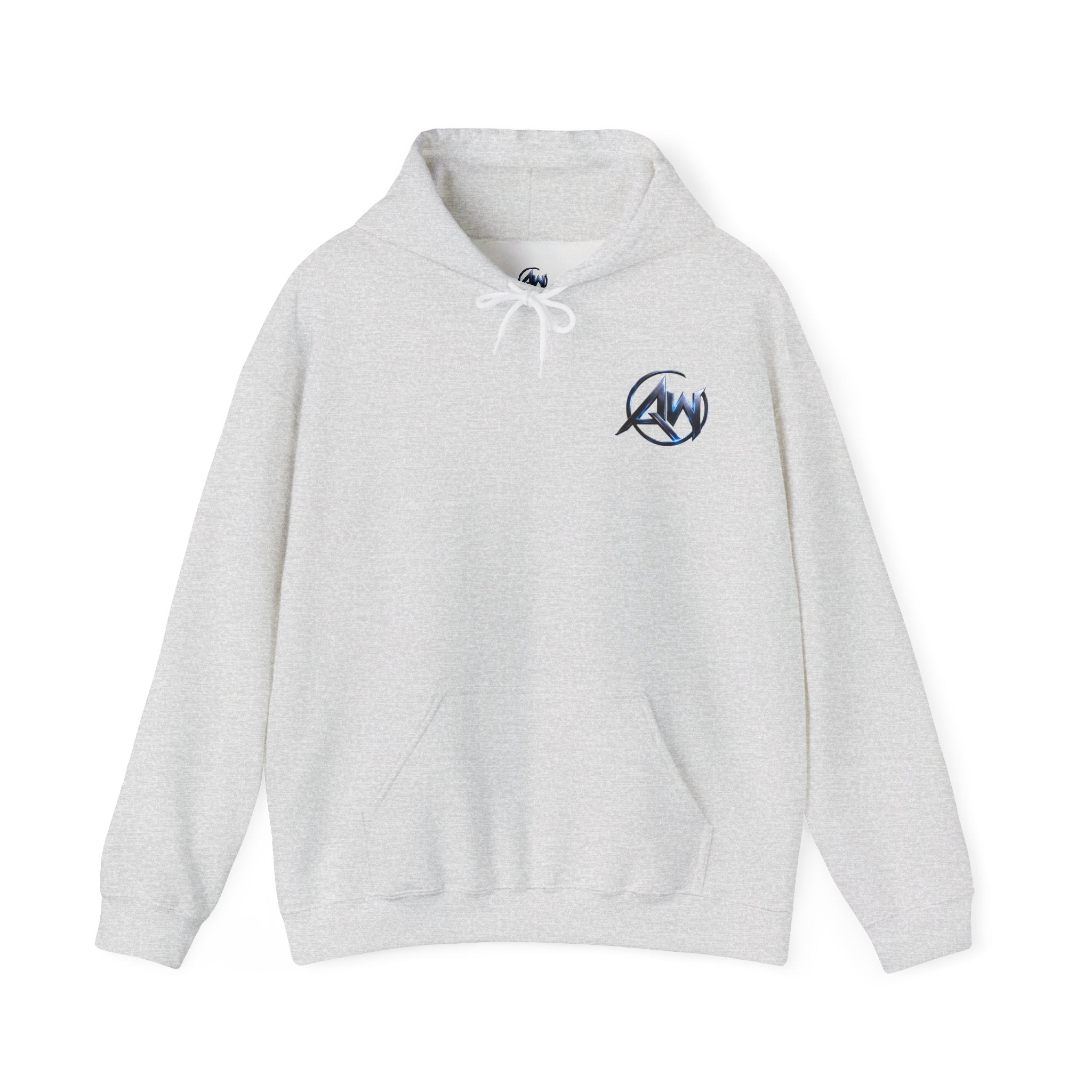 Black Wolf Hoodie "Leave Your Mark" Cyber Crest AW Signature Emblem Pullover drawstring Sweater