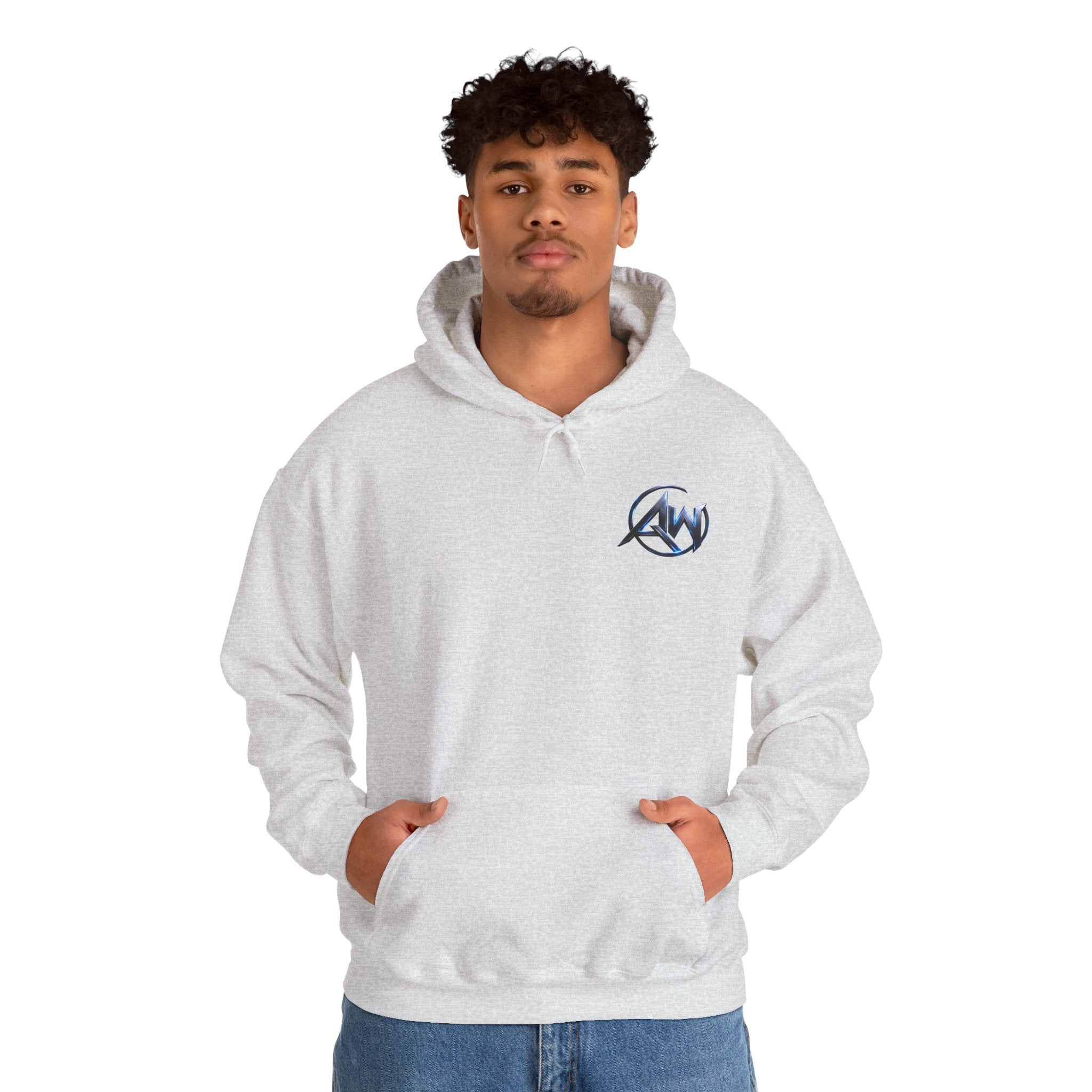 Hyena Baseball Graphic Sports Hoodie  "Leave Your Mark" Cyber Crest AW Signature Emblem Logo Pullover Drawstring Sweater