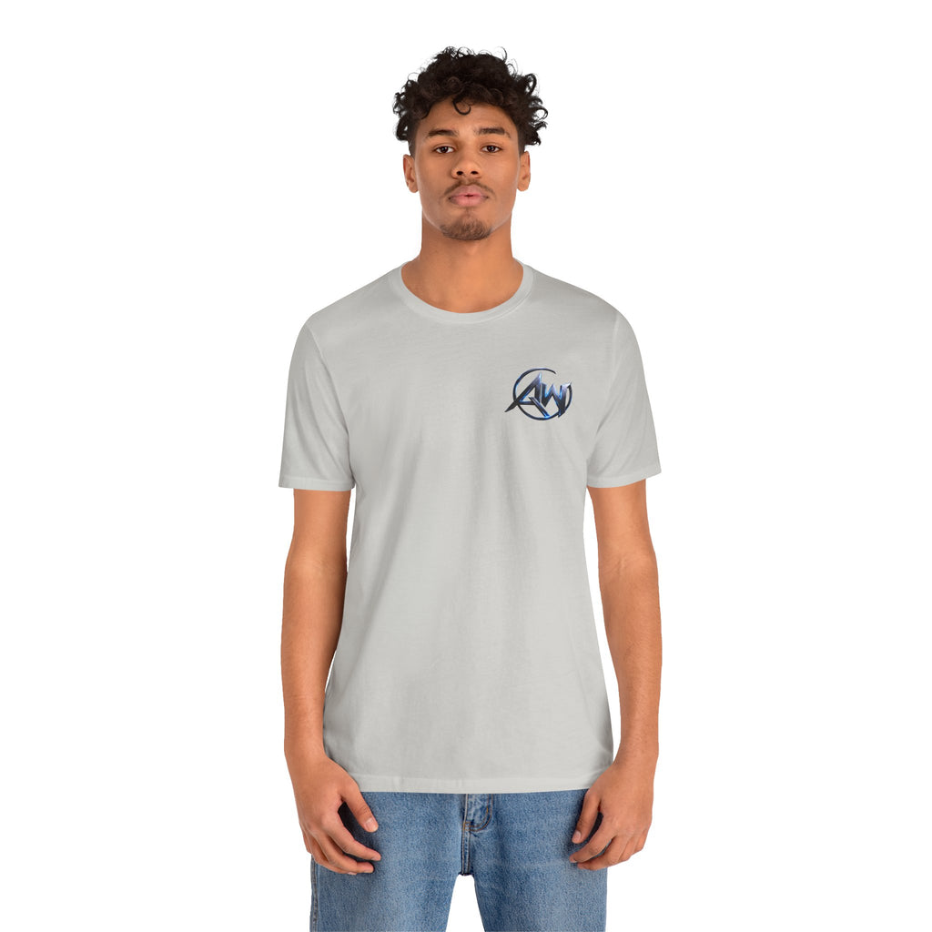 Authentic Cyber Crest Emblem AW Logo Americanwolf Brand Signature Series Soft T-Shirt