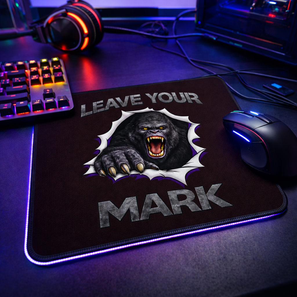 Gorilla "Leave Your Mark" Gaming Mouse Pad