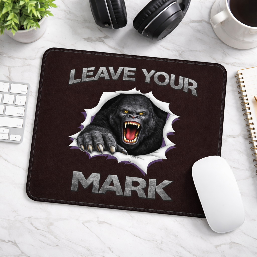 Gorilla "Leave Your Mark" Gaming Mouse Pad