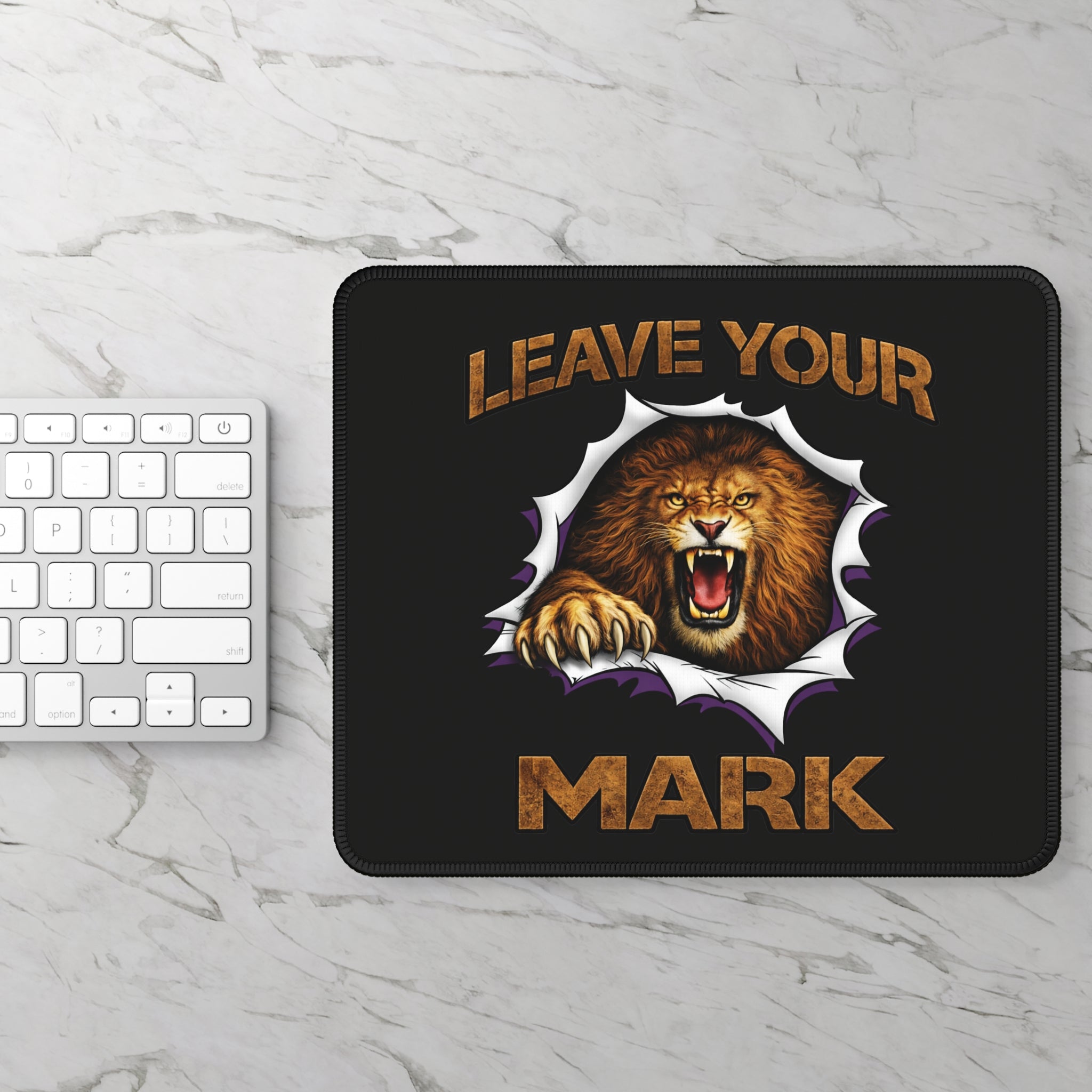 Lion "Leave Your Mark" Gaming Mouse Pad