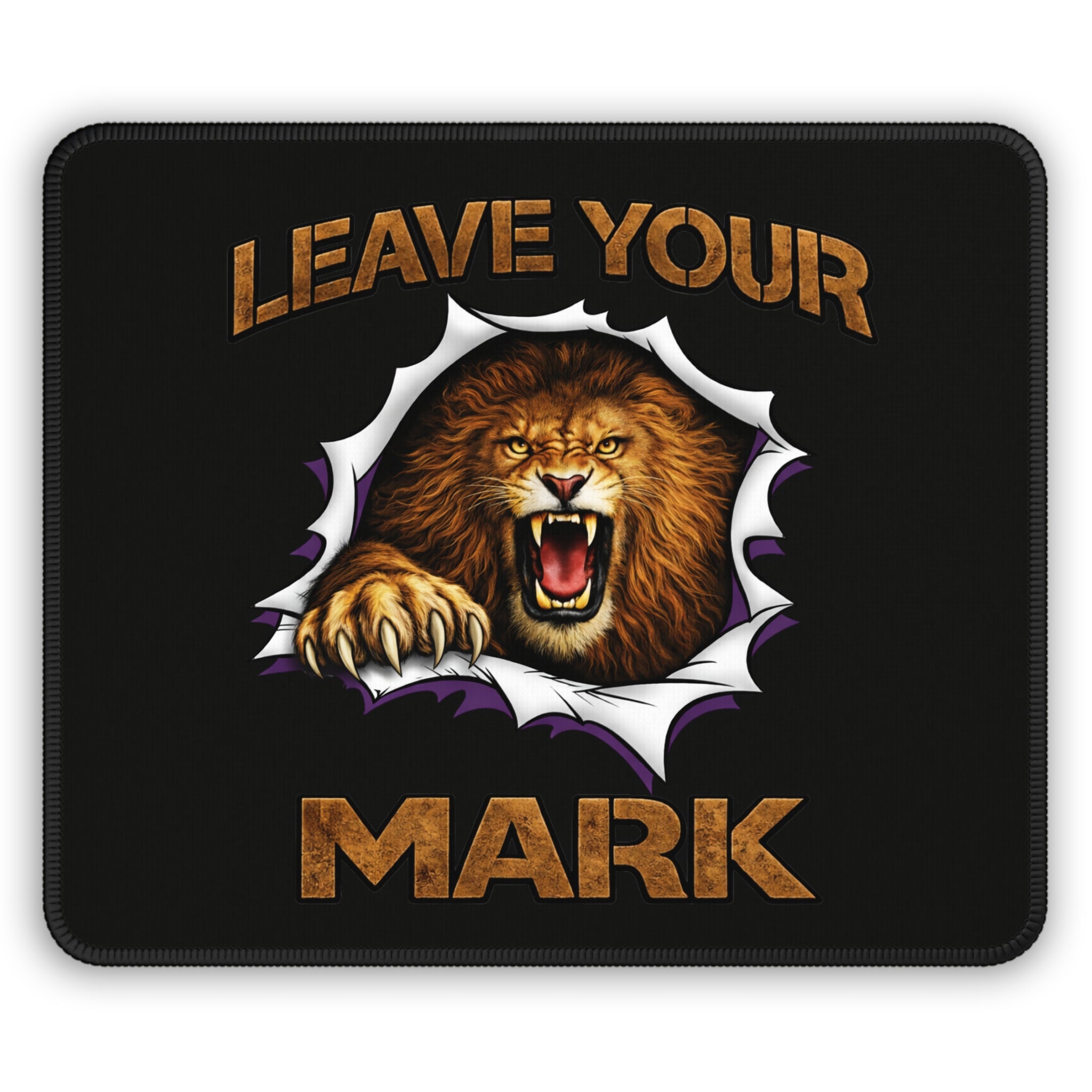 Lion "Leave Your Mark" Gaming Mouse Pad