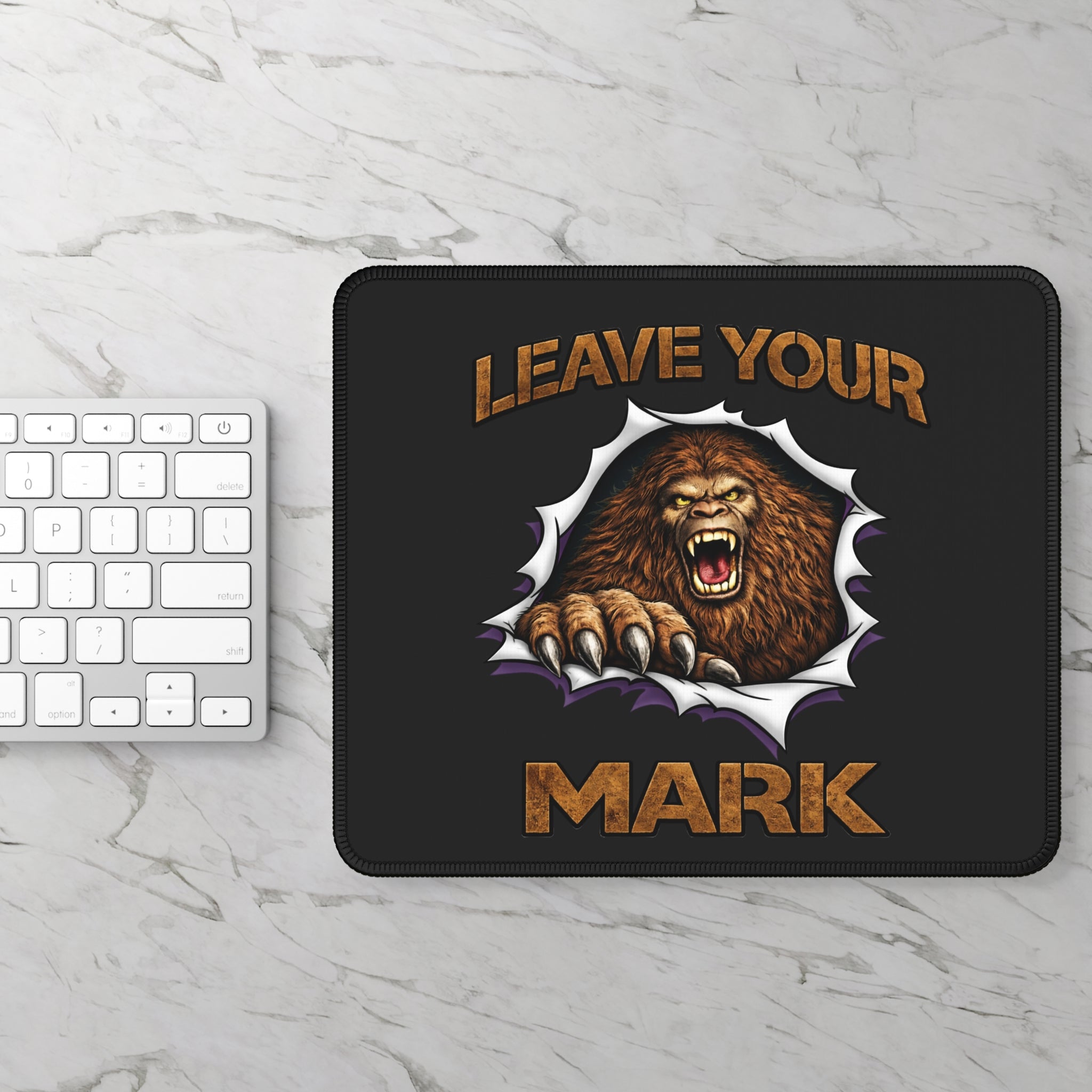 Bigfoot Sasquatch "Leave Your Mark" Gaming Mouse Pad