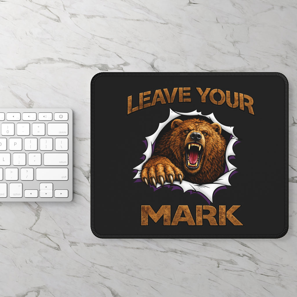 Grizzly Bear "Leave Your Mark" Gaming Mouse Pad