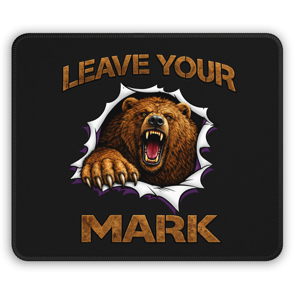 Grizzly Bear "Leave Your Mark" Gaming Mouse Pad