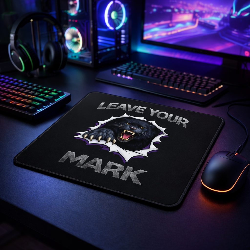 Black Panther "Leave Your Mark" Gaming Mouse Pad