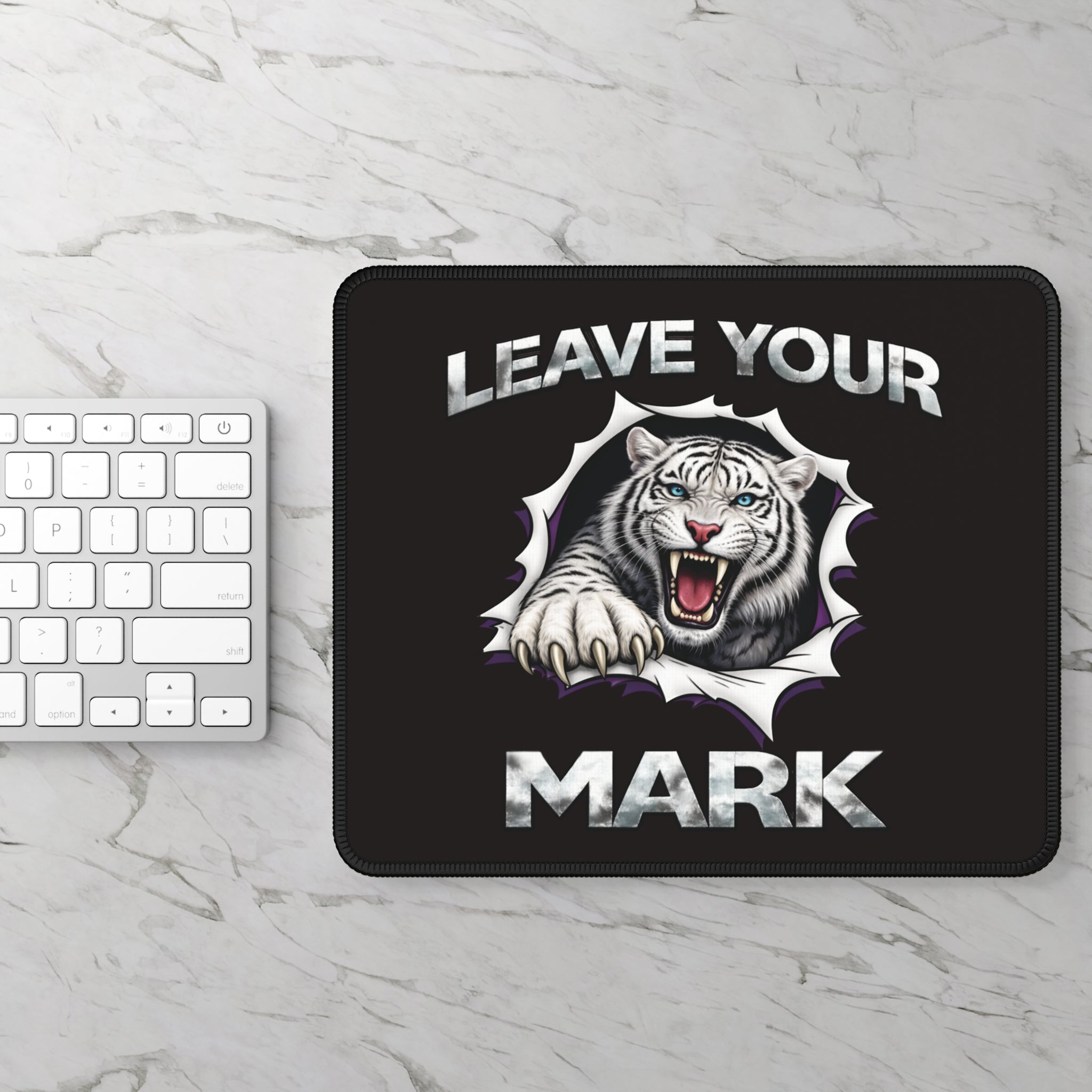 White Tiger "Leave Your Mark" Gaming Mouse Pad