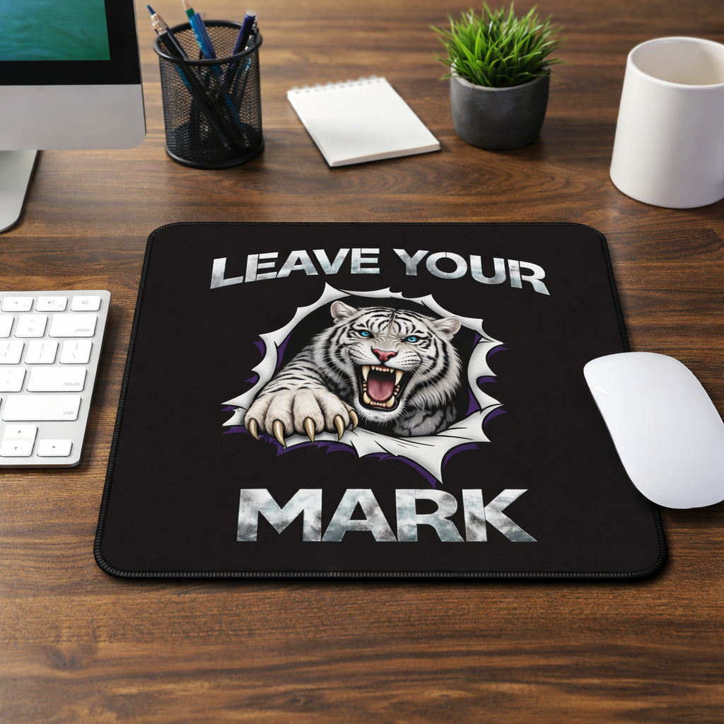 White Tiger "Leave Your Mark" Gaming Mouse Pad