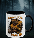 Hyena Baseball  "Leave Your Mark" Collector's Cup Orange & Black Accent Coffee Mug