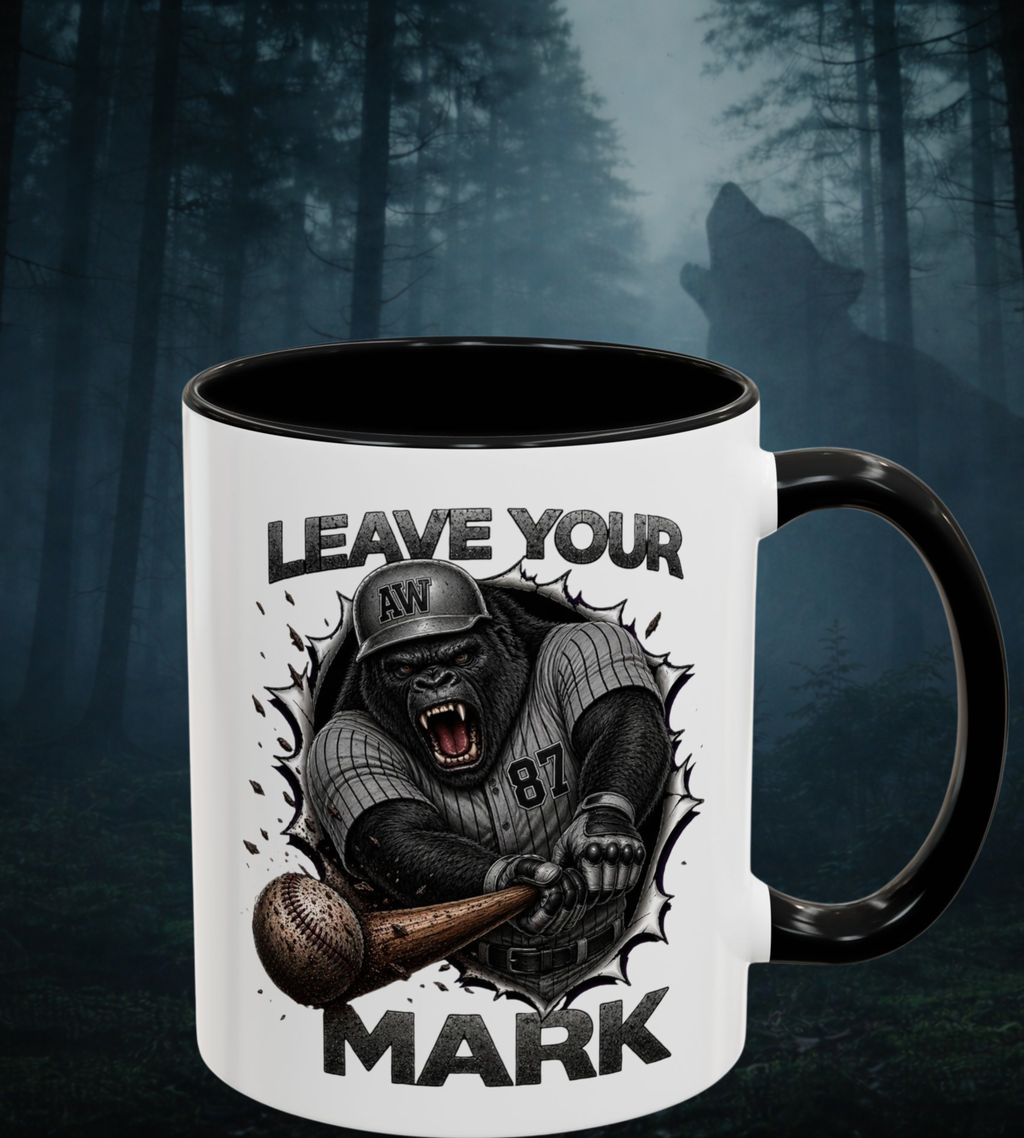 Gorilla Baseball "Leave Your Mark" Collector's Black Accent Coffee Mug